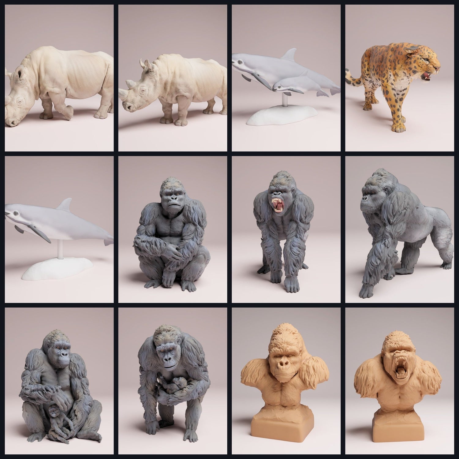 Dit beeld is de categoriefoto voor de release 25_07: Bedrohte Tierfiguren und Tierminiaturen für Diorama und Modellbau