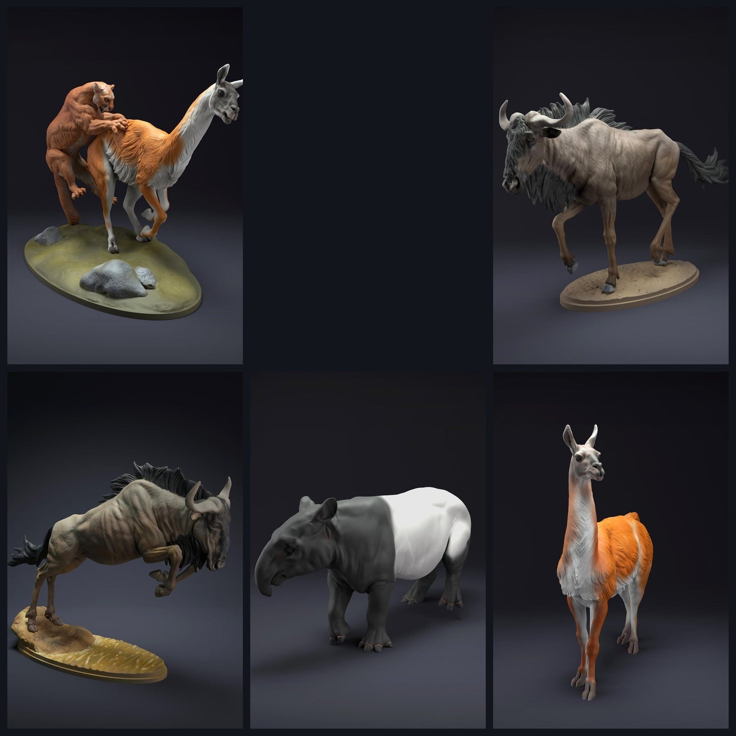 Dit beeld is de categorieafbeelding voor de release 22_07: Wildtierminiaturen für Diorama und Modellbau