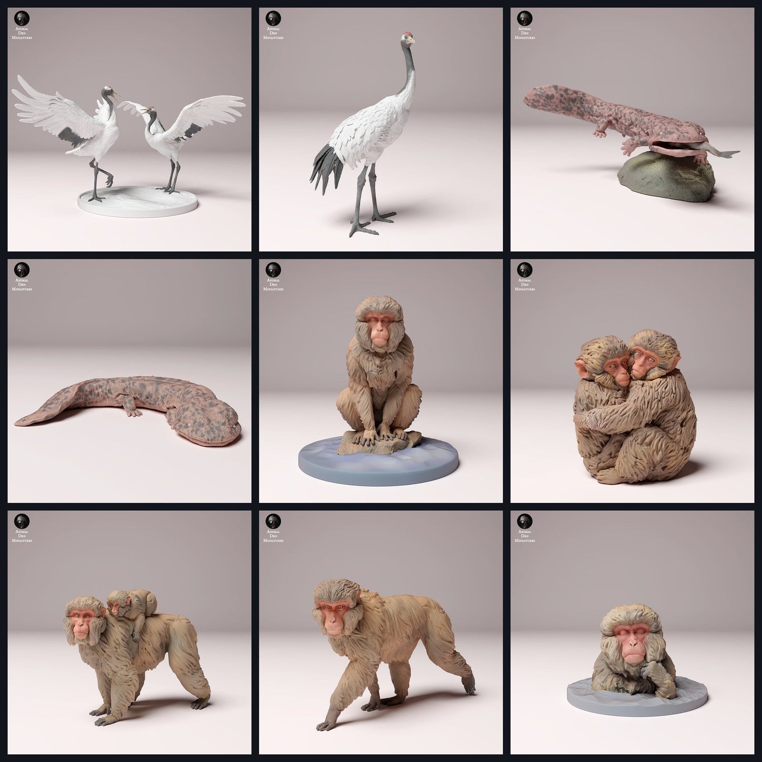 Dit beeld is de categoriefoto voor de release 24_10: Japanische Tierminiaturen und Tierfiguren für Diorama und Modellbau