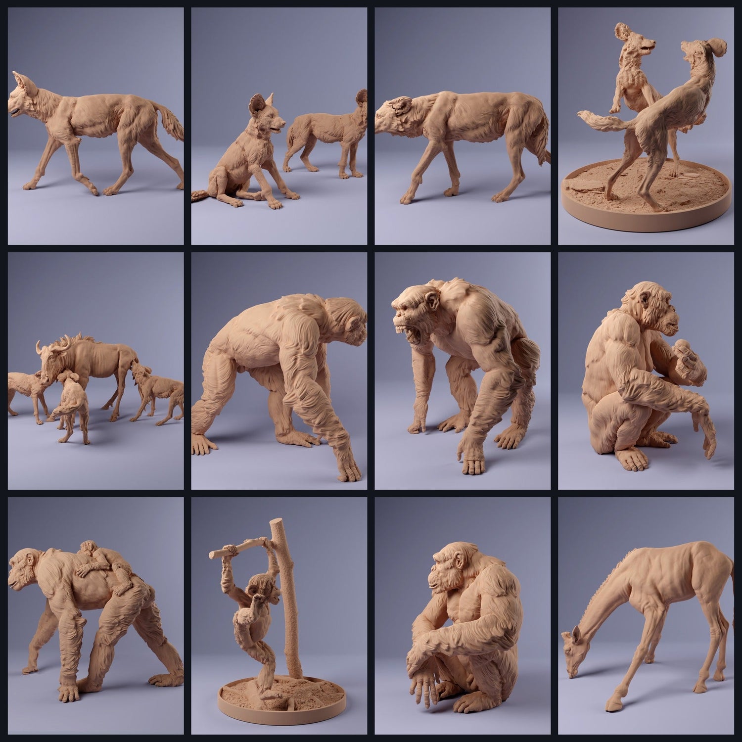 Dit beeld is de categoriefoto voor de release 24_02: Afrikanische Tierminiaturen & Tierfiguren für Diorama und Modellbau