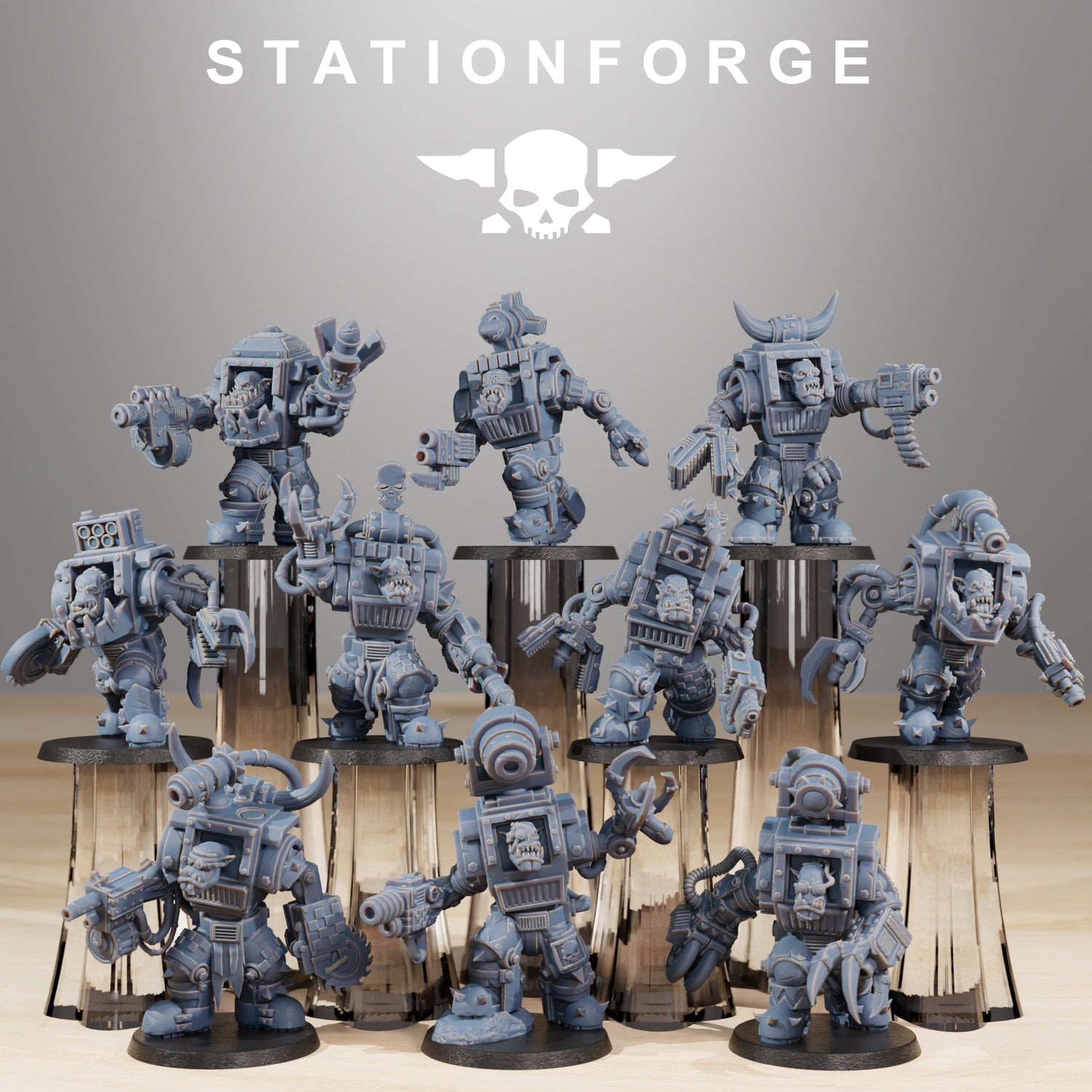 Collectie-afbeelding voor StationForge Minis: Orkaz Steelbrutes als 28-mm-Tabletop-miniaturen