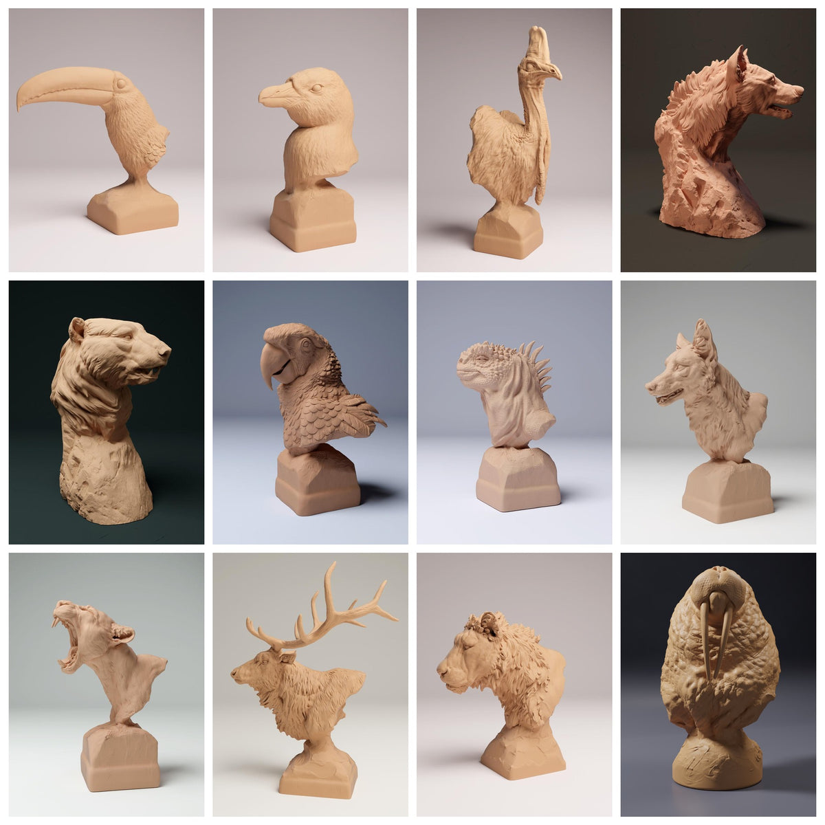 Dierenbustes – Animal Den Miniatures
