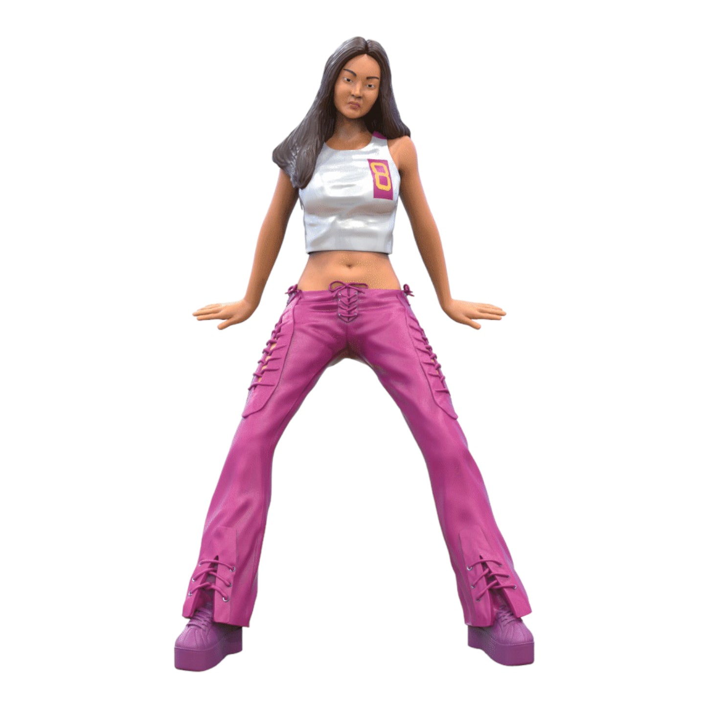 Productfoto diorama en modelbouw miniatuurfiguur: Vrouw leunend