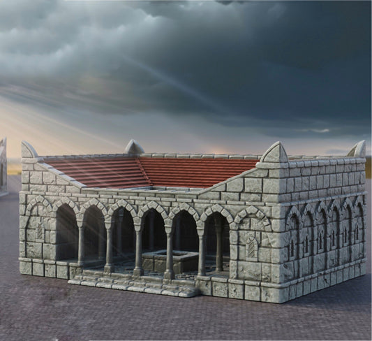 Productfoto Tabletop 28mm The Printing Goes Ever On (TPGEO) 0: Ziekenhuis Ivory City - Gebouw Koninkrijk Gonthan - Ziekenhuis Tabletop Terrain