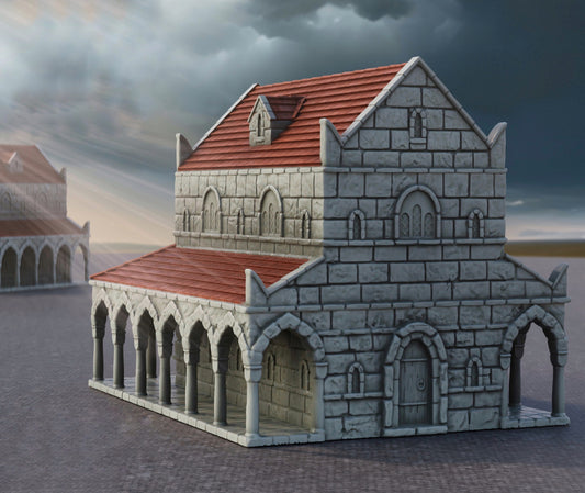 Productfoto Tabletop 28mm The Printing Goes Ever On (TPGEO) 0: Huis A Ivory City - Gebouw Koninkrijk Gonthan - Tabletop Terrain