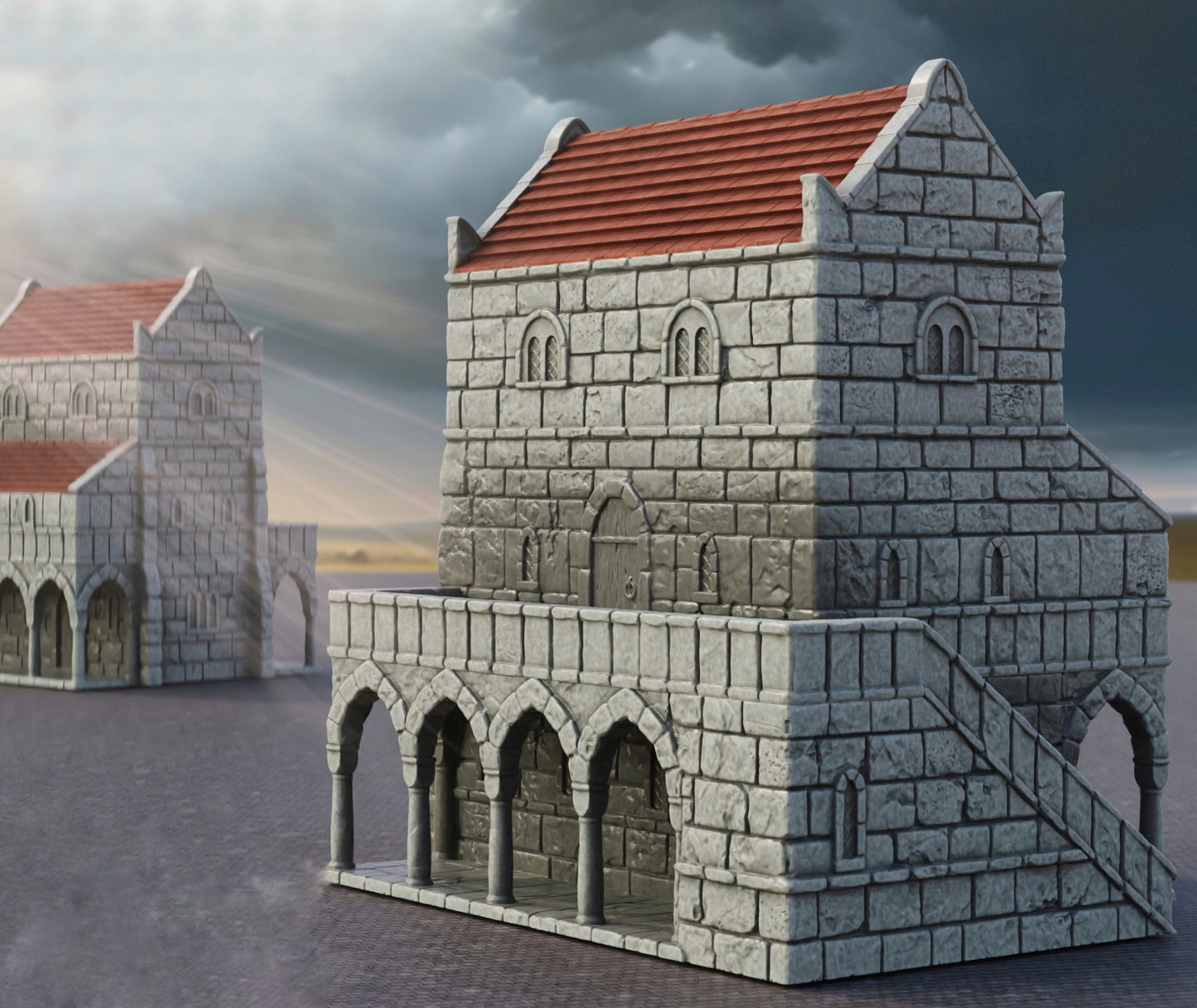 Productfoto Tabletop 28mm The Printing Goes Ever On (TPGEO) 0: Huis B Ivory City - Gebouw Koninkrijk Gonthan - Tabletop Terrain