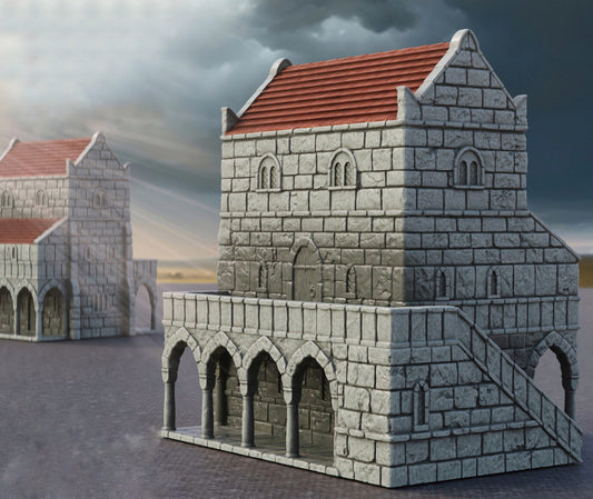 Productfoto Tabletop 28mm The Printing Goes Ever On (TPGEO) 0: Huis B Ivory City - Gebouw Koninkrijk Gonthan - Tabletop Terrain