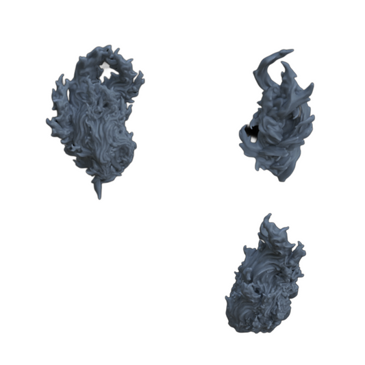 Kamperen in de natuur: open vuur, 3 vlammen (Ref. 19D)