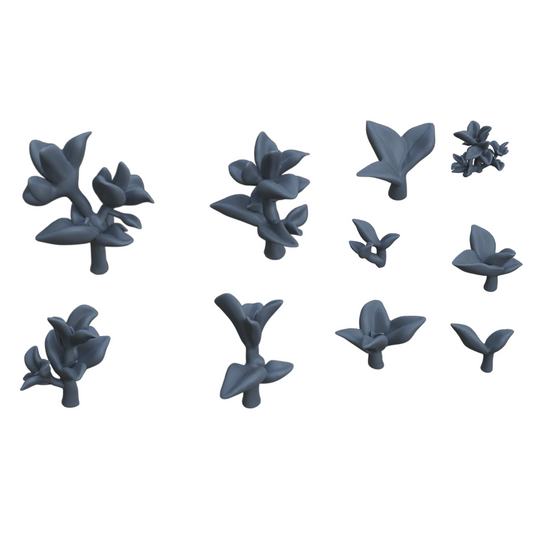 Productfoto diorama en modelbouw decoratie, accessoires: 0: Planten en gewassen: 10 dwergpeper - Peperomia