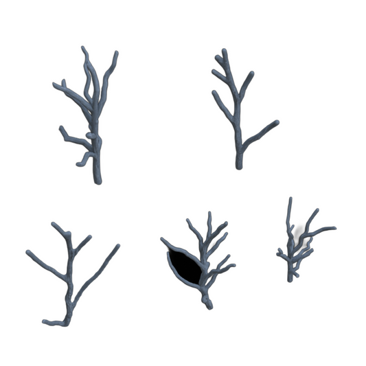 Productfoto diorama en modelbouw decoratie, accessoires: 0: Bomen: 5 takken en takken