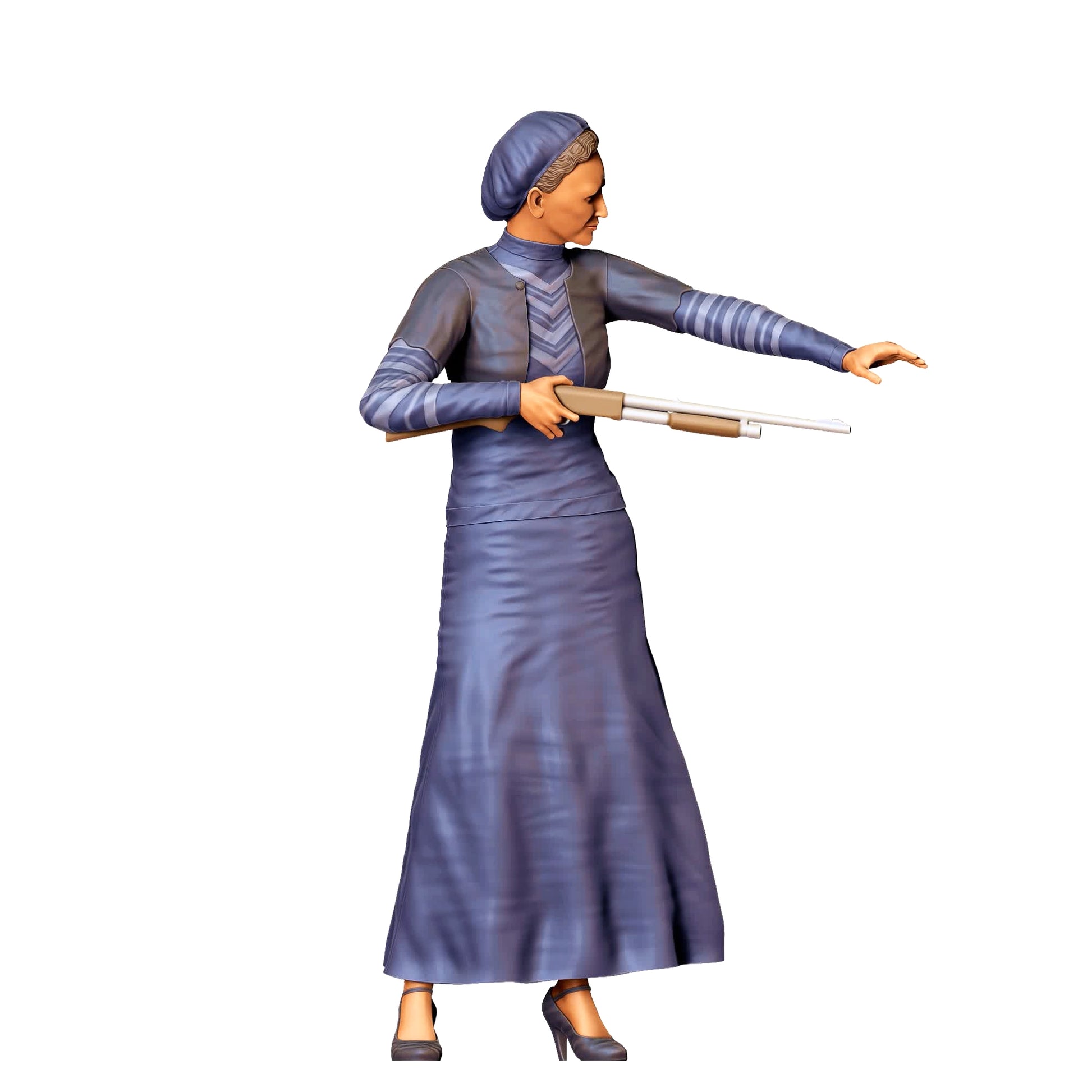 Productfoto 0: Crimineel Liefdespaar 1: Vrouw met Wapen ouderwets