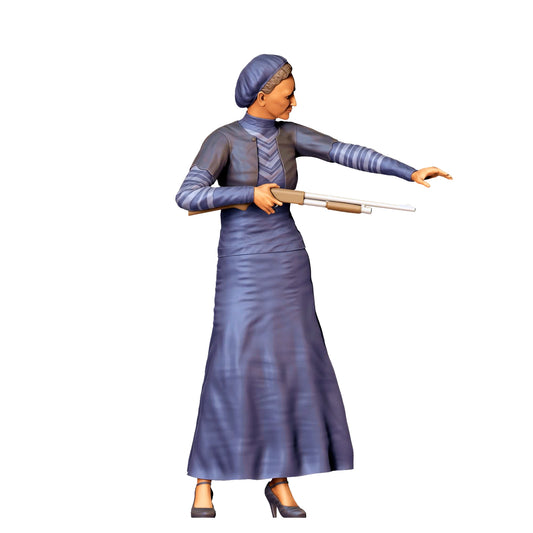 Productfoto 0: Crimineel Liefdespaar 1: Vrouw met Wapen ouderwets