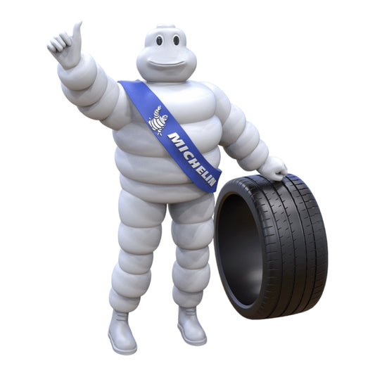 Productfoto Diorama en modelbouw miniatuurfiguur: Michelin Man met band