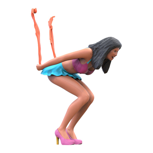 Productfoto Diorama en modelbouw miniatuur figuur: Vrouw start race