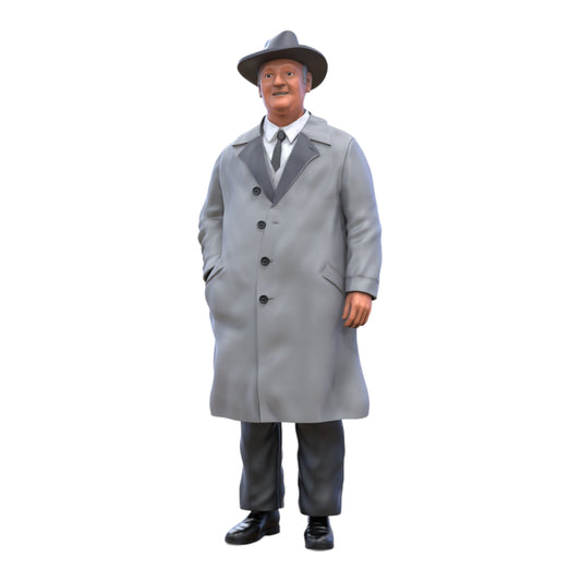 Productfoto Diorama en modelbouw miniatuurfiguur: Oude man in een mantel - Jaren '20 schurk