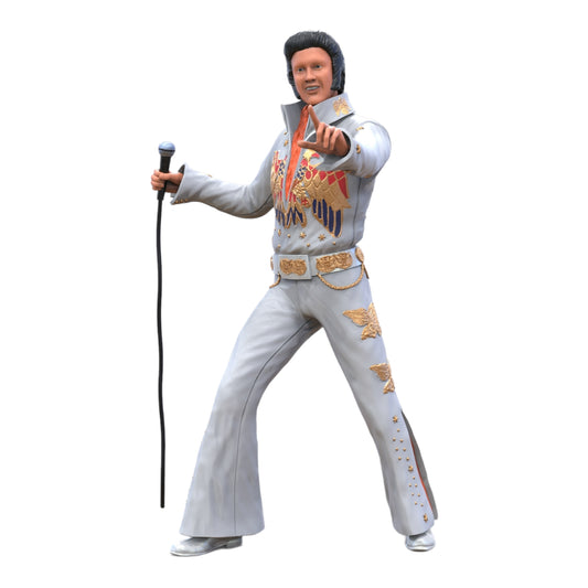 Productfoto diorama en modelbouw miniatuurfiguur: Beroemde zanger