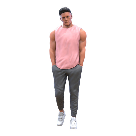 Productfoto diorama en modelbouw miniatuur figuur: Bodybuilder