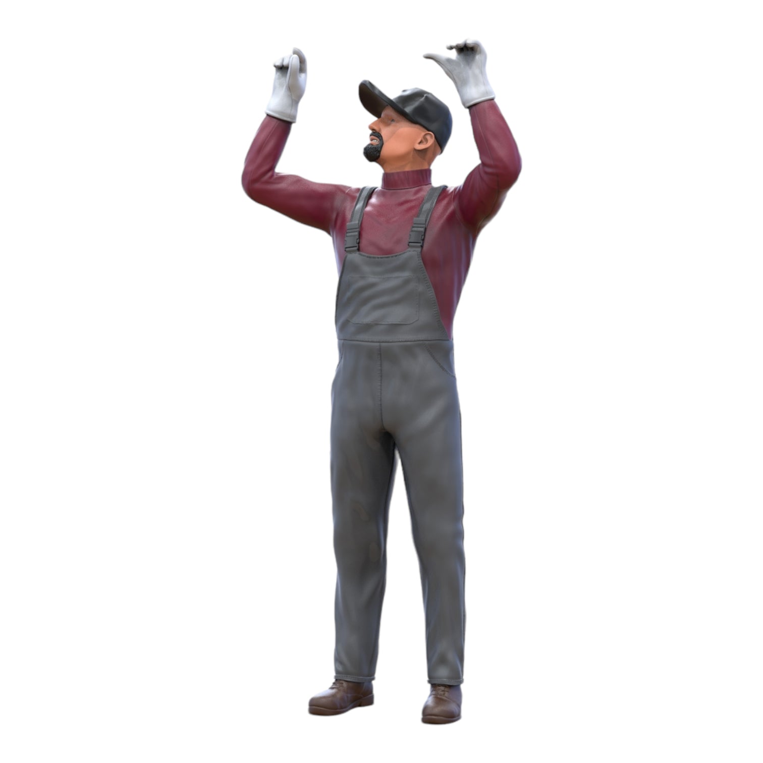 Productfoto Diorama en Modelbouw Miniatuurfiguur: Monteur Ondersteboven 2