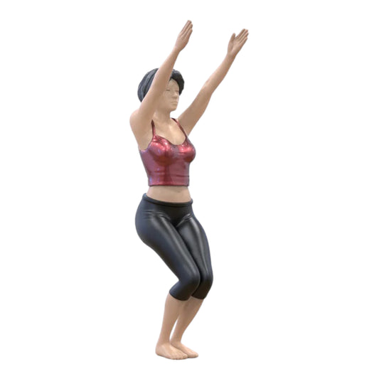 Productfoto diorama en modelbouw miniatuur figuur: Yoga vrouw 2