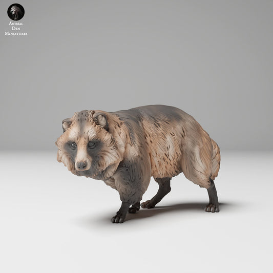 Productfoto Dierfiguur Diorama, Modelbouw: 0: Wilde Dierfiguur: Tanuki – Marderhond (Ref 24_11_03)