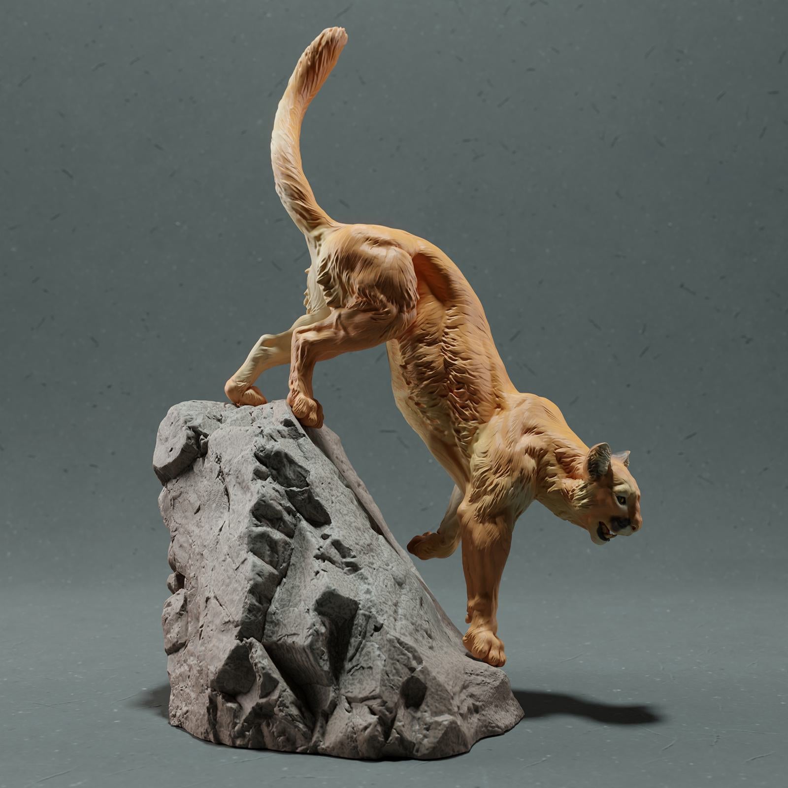 Productfoto Dierfiguur Diorama, Modelbouw: 0: Wilde Dierfiguur: Bergleeuw – Puma (Ref 01_01_48)