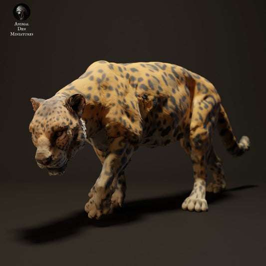 Productfoto Dierfiguur Diorama, Modelbouw: 0: Wilde Dierfiguur: Jaguar – Jungle Roofdier (Ref 01_01_04)