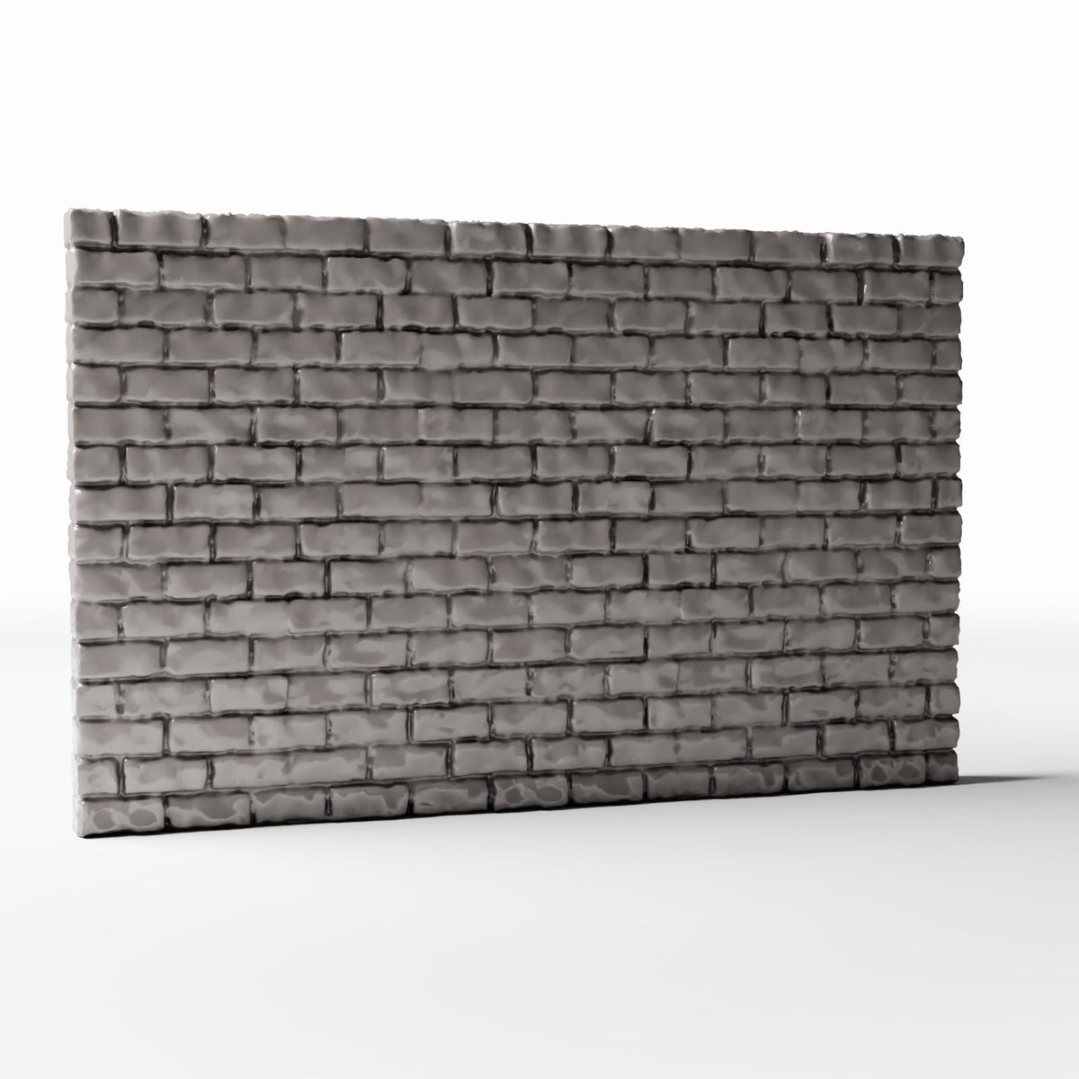 Productfoto diorama en modelbouw 3: Gebouw voor diorama: onbeschadigde bakstenen muur, breed (Ref. 1206D)