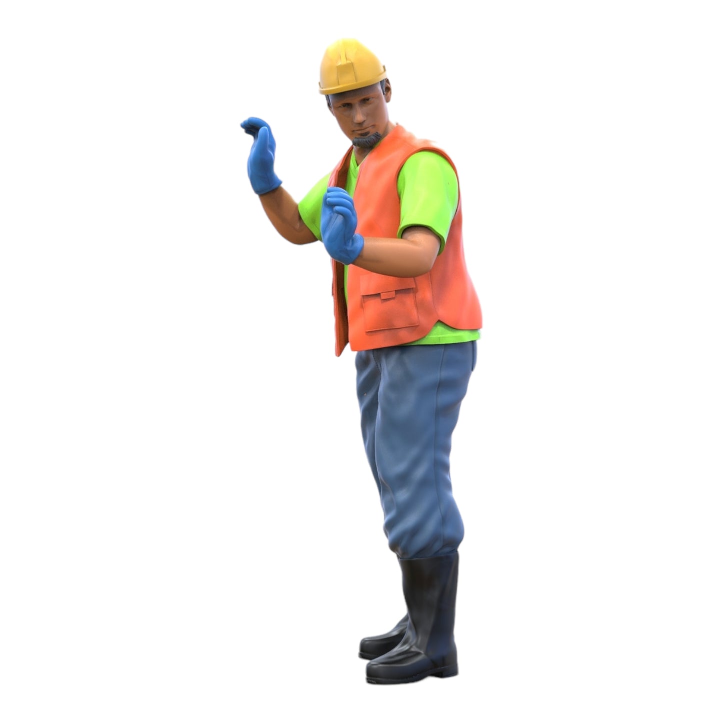 Productfoto Diorama en modelbouw miniatuur figuur: Bouwvakker 3