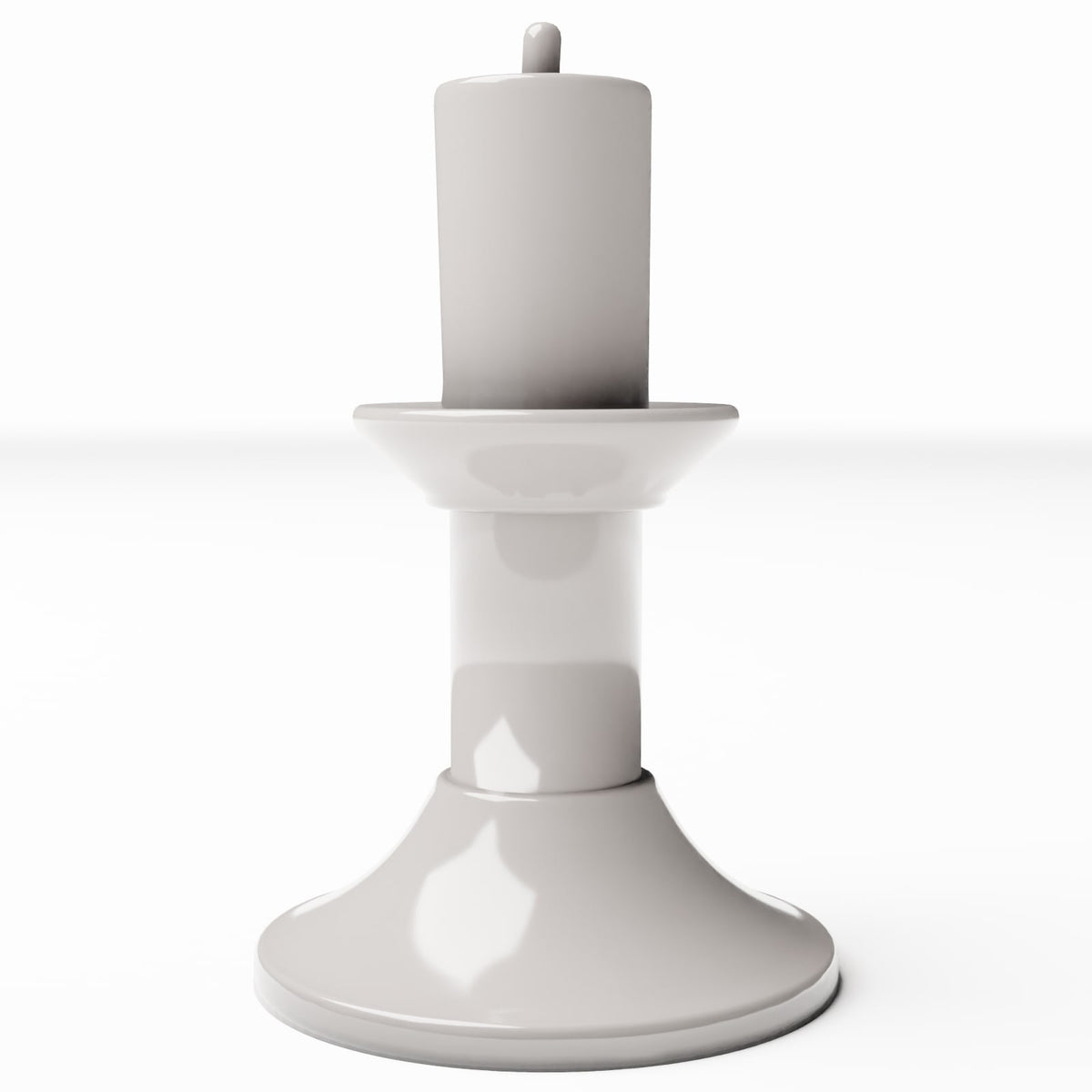 Productfoto diorama en modelbouw 3: Dioramakeuken: kandelaar met kaars voor de miniatuurkeuken (Ref. 1329D)