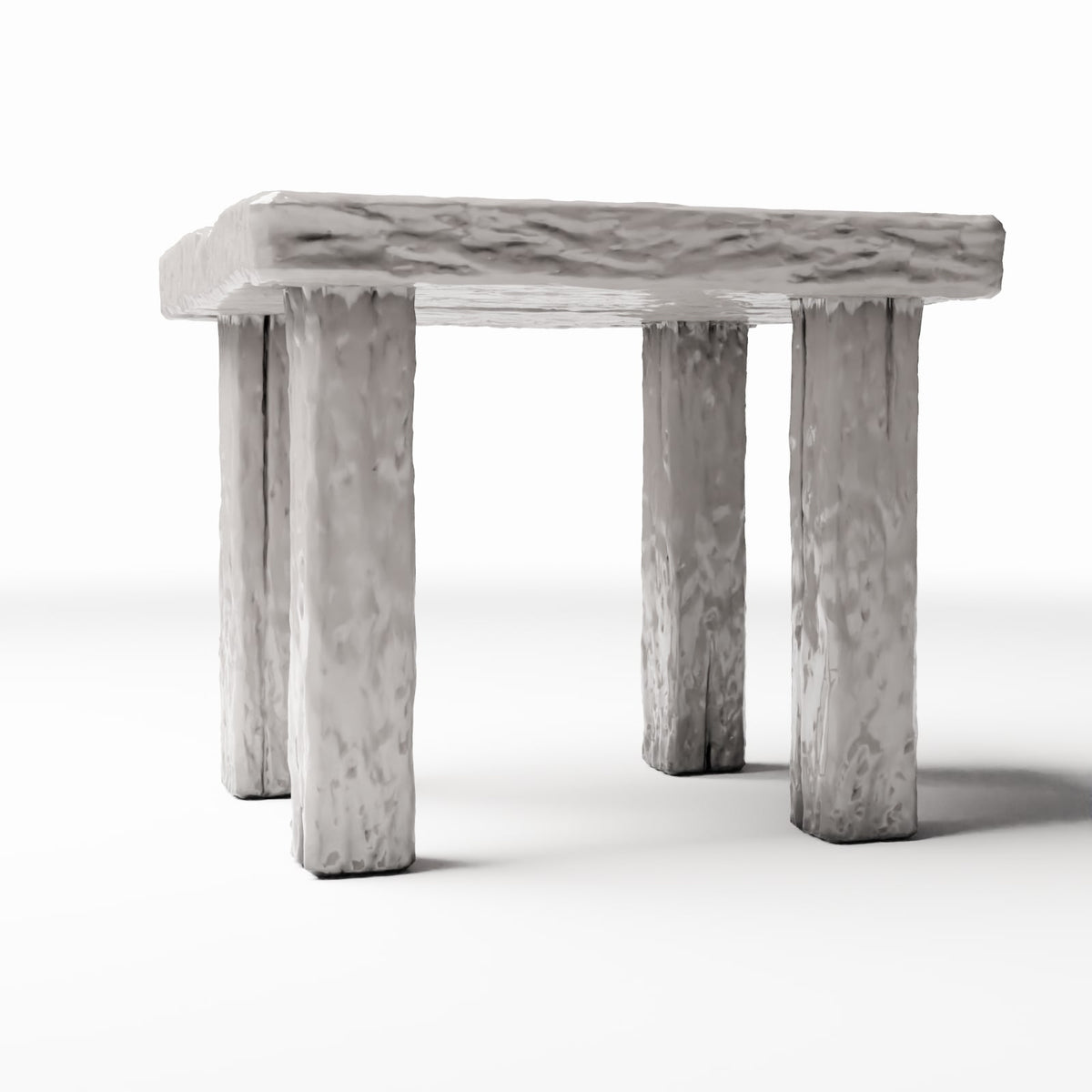 Productfoto diorama en modelbouw 3: Dioramakeuken: rustieke houten tafel voor de miniatuurkeuken (Ref. 1503D)