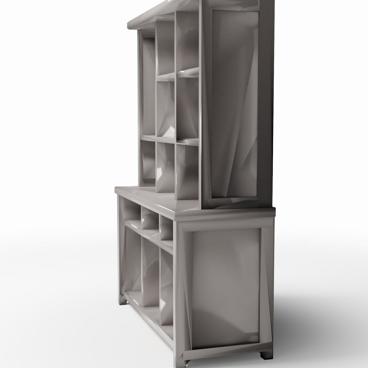 Productfoto diorama en modelbouw 3: Diorama-inrichting: Hoge keukenkast (Ref. 156D)