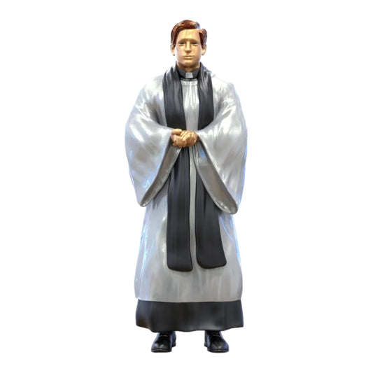Productfoto diorama en modelbouw miniatuur figuur: geestelijke: pastoor / priester in mis