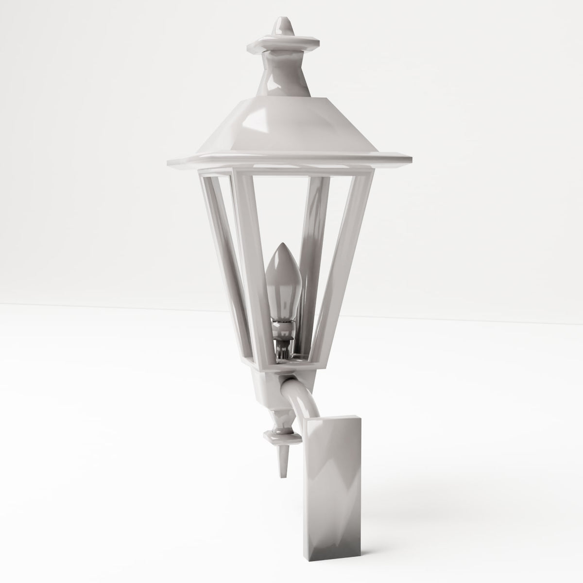 MyPortal 172 3: Dioramascènedetails: klassieke buitenwandlamp zonder glas (Ref. 172D)