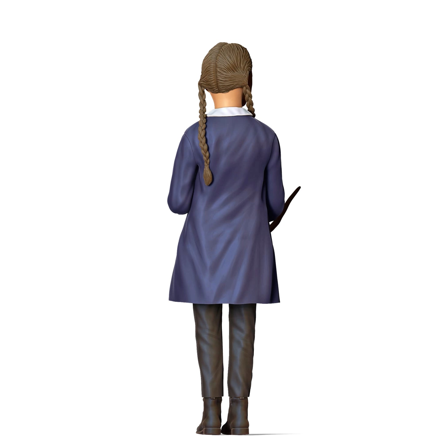 Productfoto Diorama en modelbouw miniatuurfiguur: Horror Familie - Meisje met hagedis als huisdier