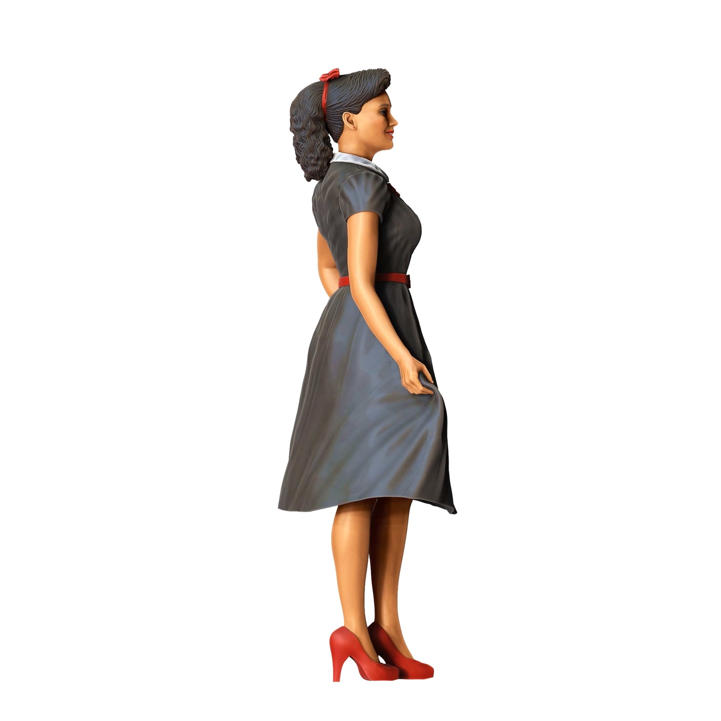 Productfoto Diorama en Modelbouw Miniatuurfiguur: Vrouw in Jurk - Rockabilly Stijl Rock 'n Roll