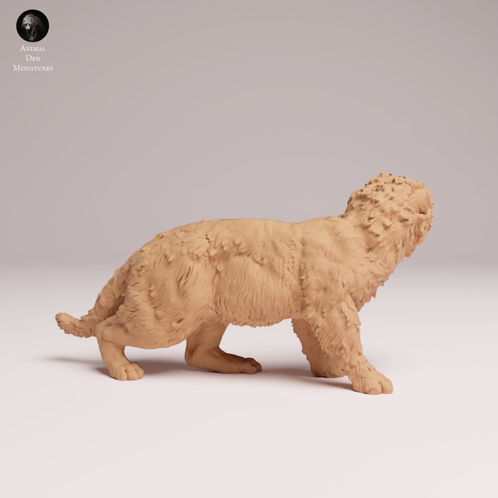 Productfoto Dierfiguur Diorama, Modelbouw: 0: Wilde Dierfiguur: Amur Luipaard Jong – Dierminiatuur voor Diorama's (Ref 25_07_17)