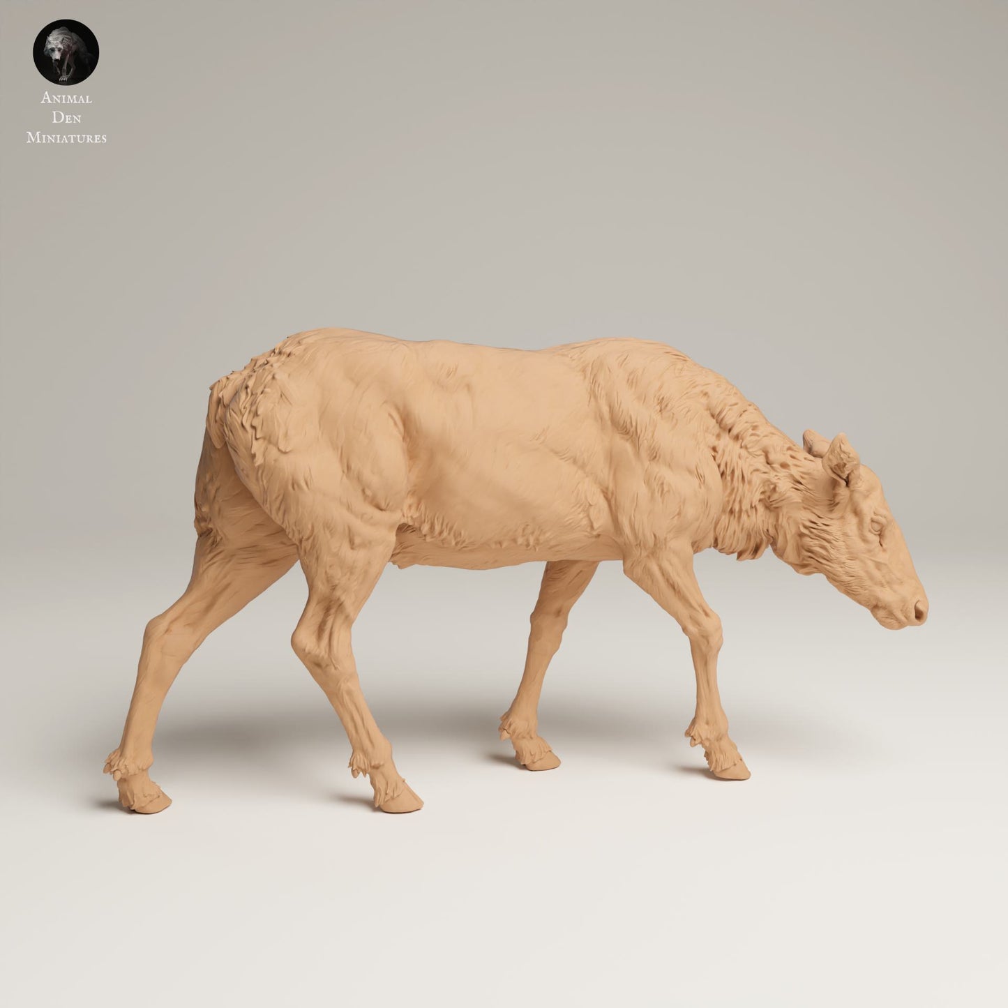 Productfoto Dierfiguur Diorama, Modelbouw: 0: Wilde Dierfiguur: etende Rocky Mountain Wapiti Koe (Ref 25_06_01)