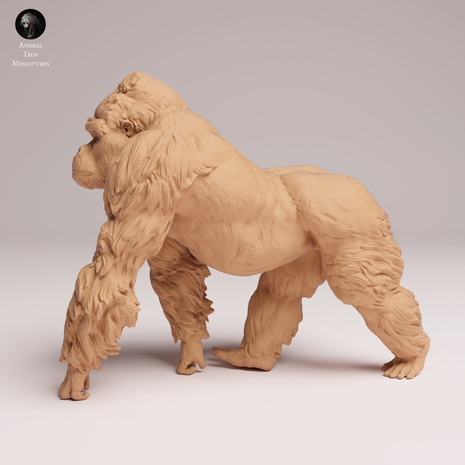 Productfoto Dierfiguur Diorama, Modelbouw: 0: Jungle Dierfiguur: Oostelijke Laaglandgorilla – Zilverrug (Ref 25_07_08)