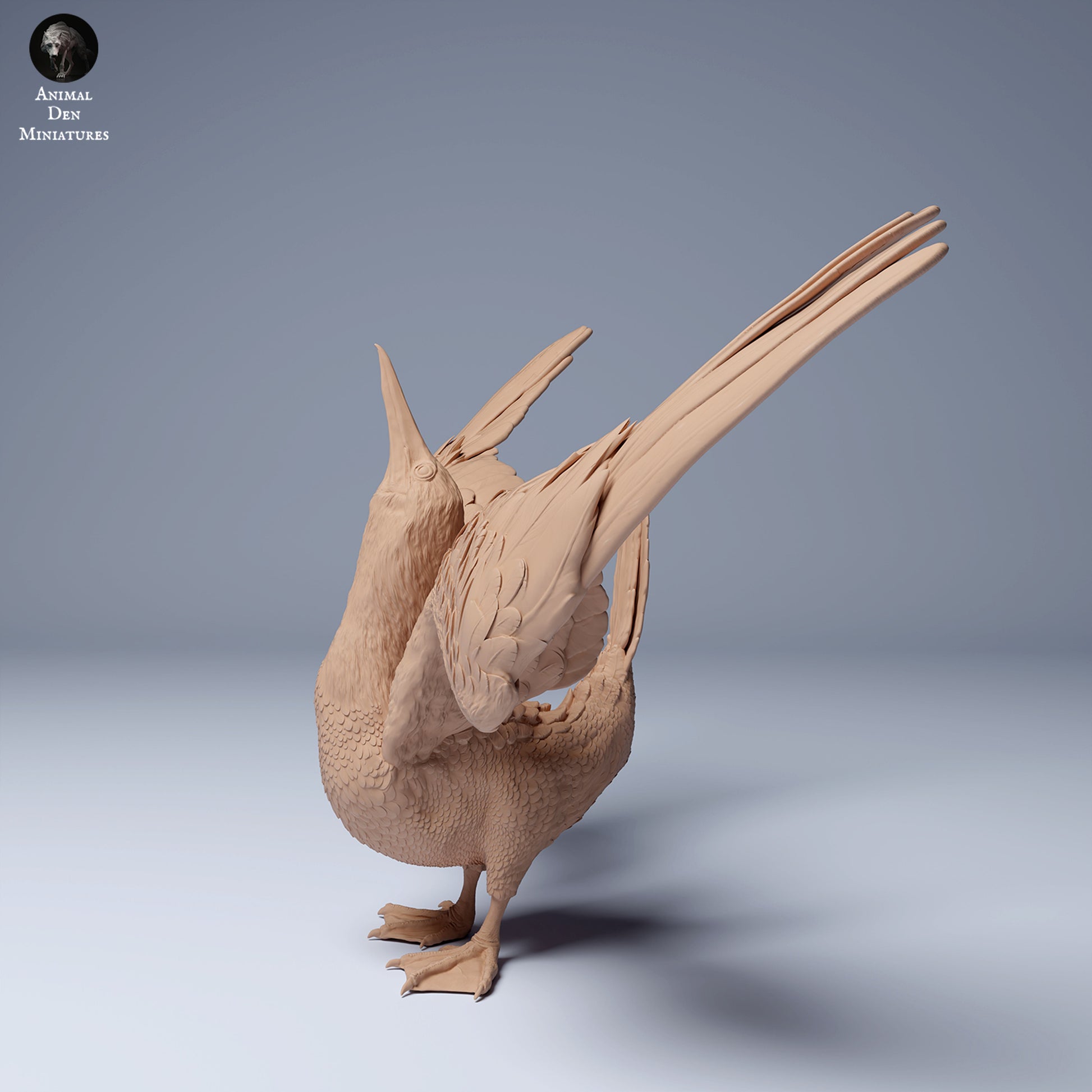 Productfoto Dierfiguur Diorama, Modelbouw: 0: Zeedierfiguur: Blauwvoetgent – Dansende Houding (Ref 24_08_08)