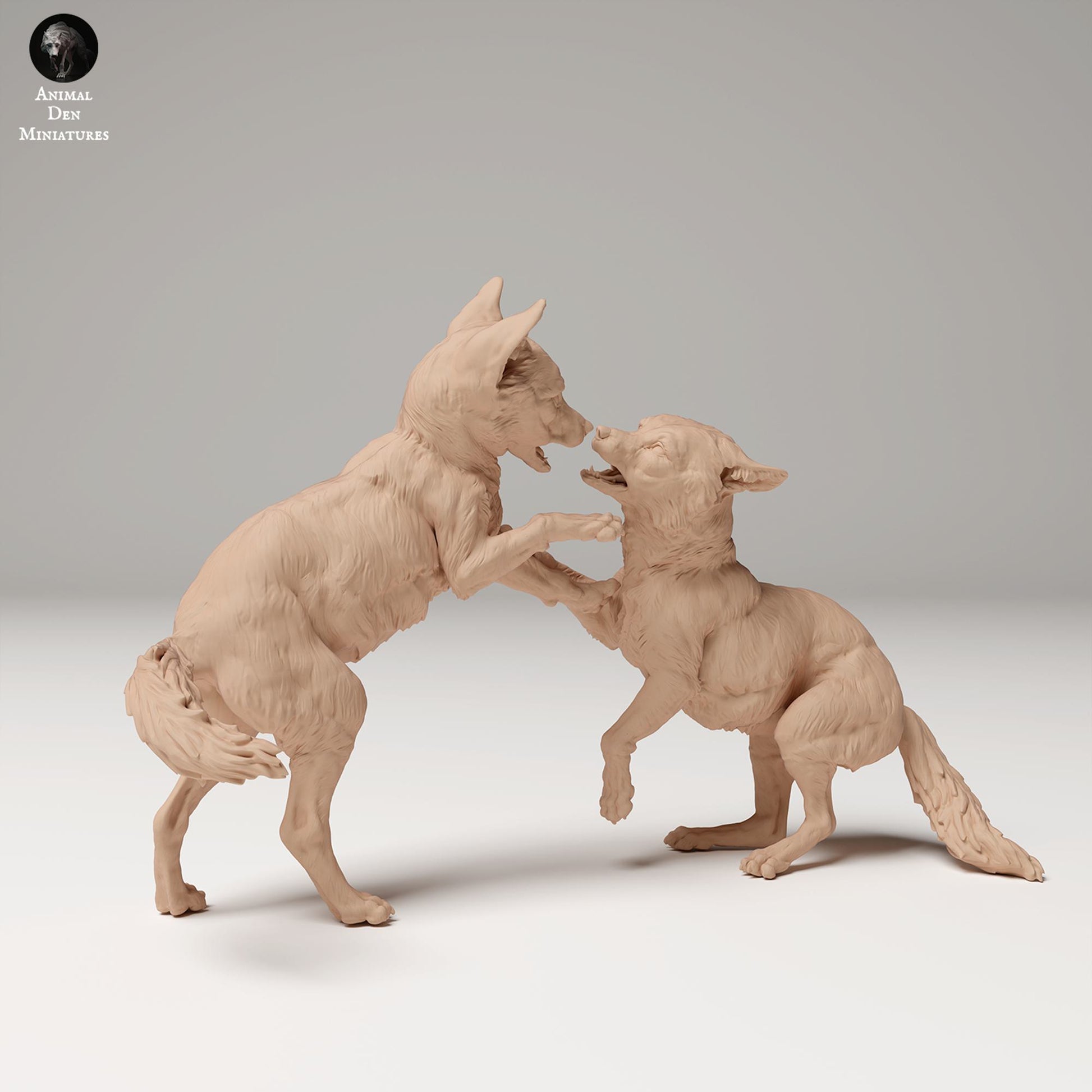 Productfoto Dierfiguur Diorama, Modelbouw: 0: Wilde Dierfiguur: Vossenwelpen – Rode Vos (Ref 24_09_05)