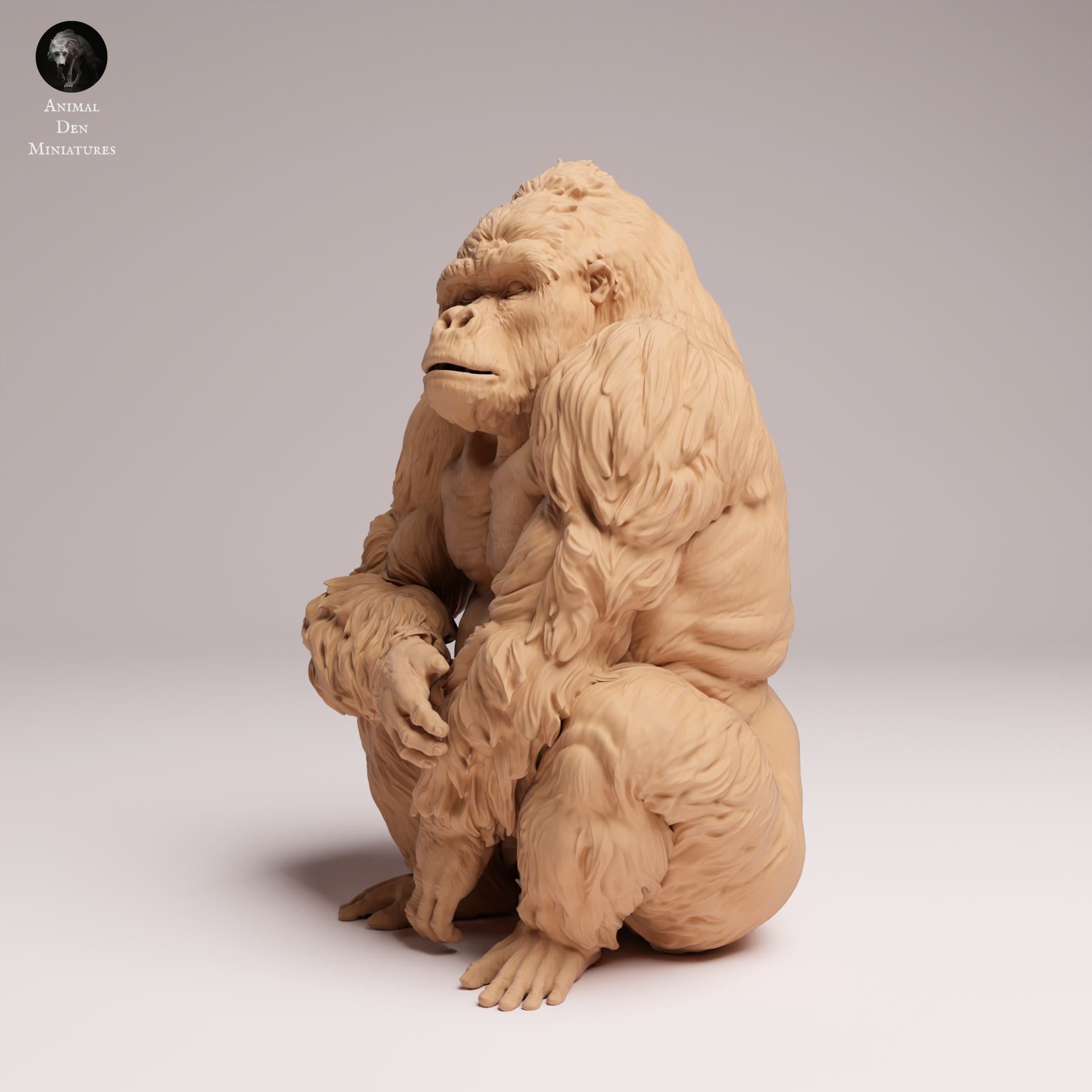 Productfoto Dierfiguur Diorama, Modelbouw: 0: Jungle Dierfiguur: zittende Oostelijke Laaglandgorilla – Zilverrug (Ref 25_07_06)