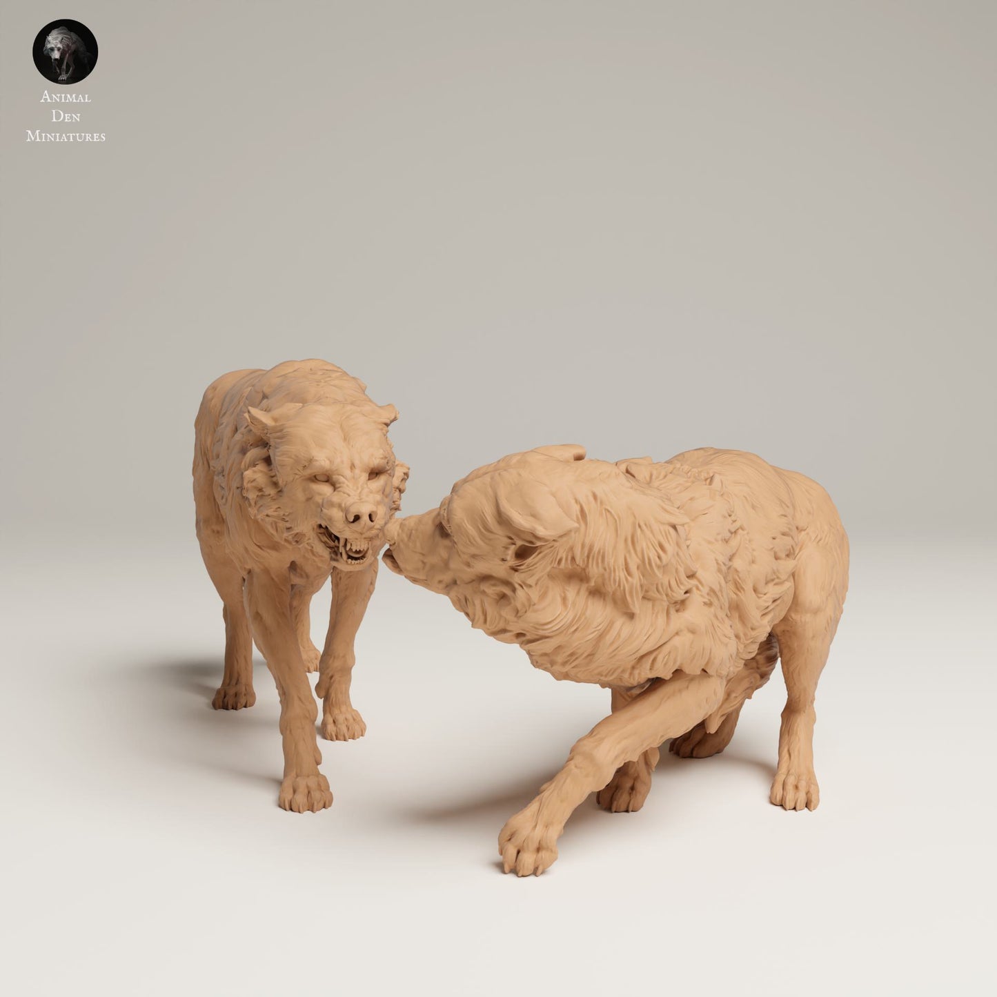 Productfoto Dierfiguur Diorama, Modelbouw: 0: Wilde Dierfiguur: Agressieve Grijze Wolf (Ref 25_06_09)