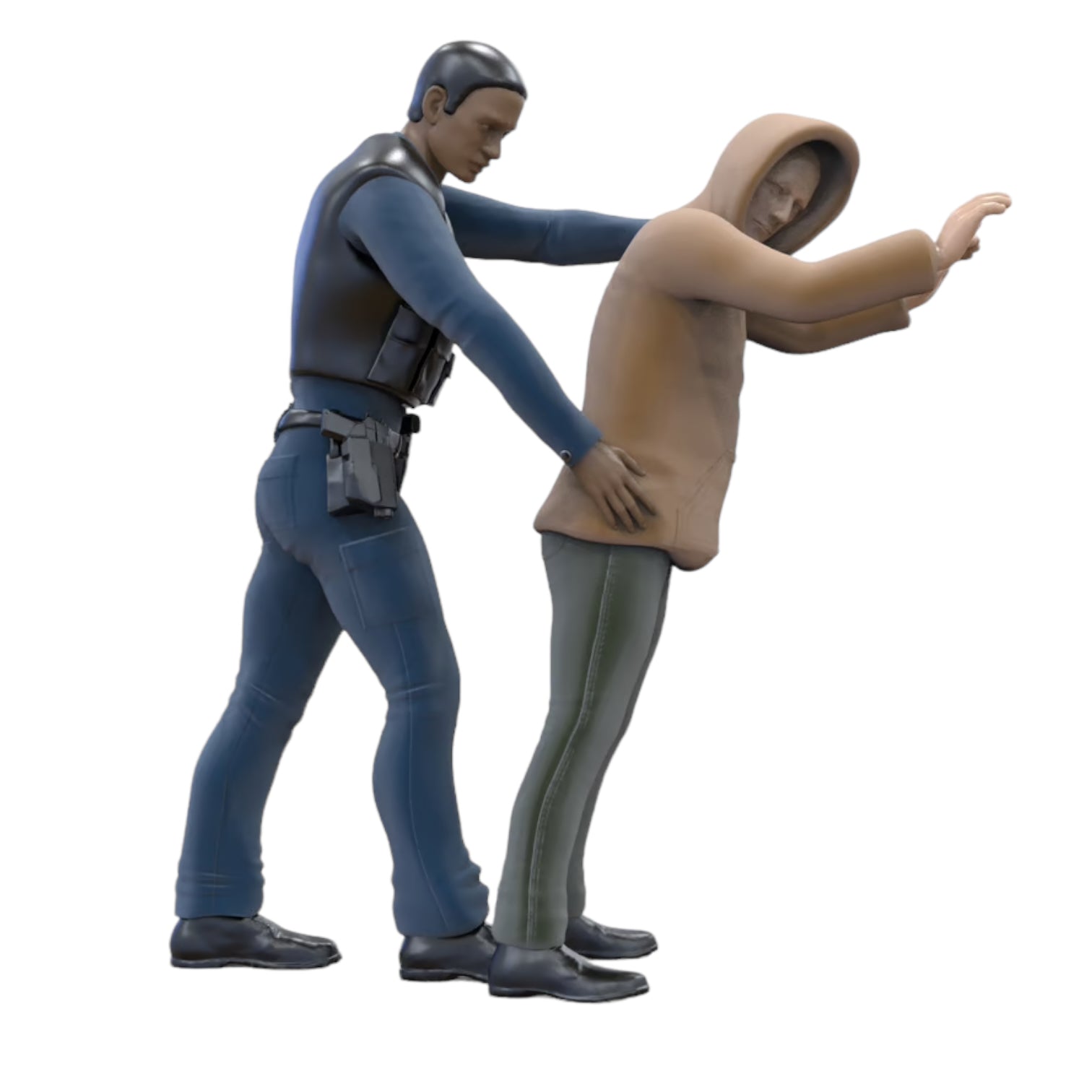 Diorama modelbouw productfoto 0: Amerikaanse agenten en politie set