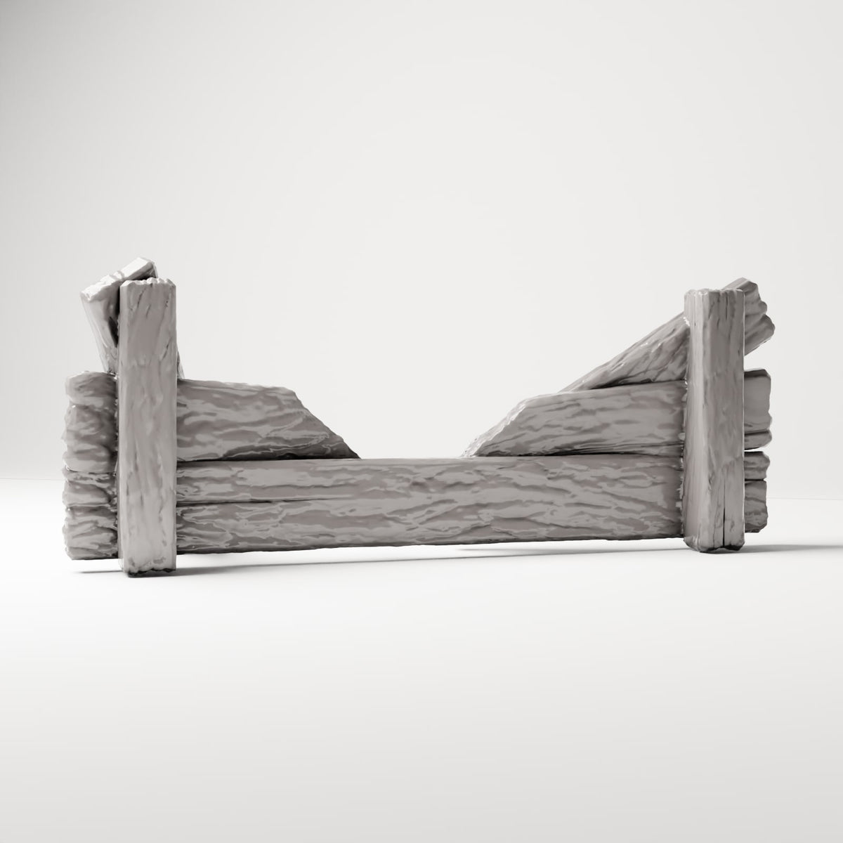 MyPortal 235 3: Dioramaterrein: Gebroken houten versperring (Ref. 235D)
