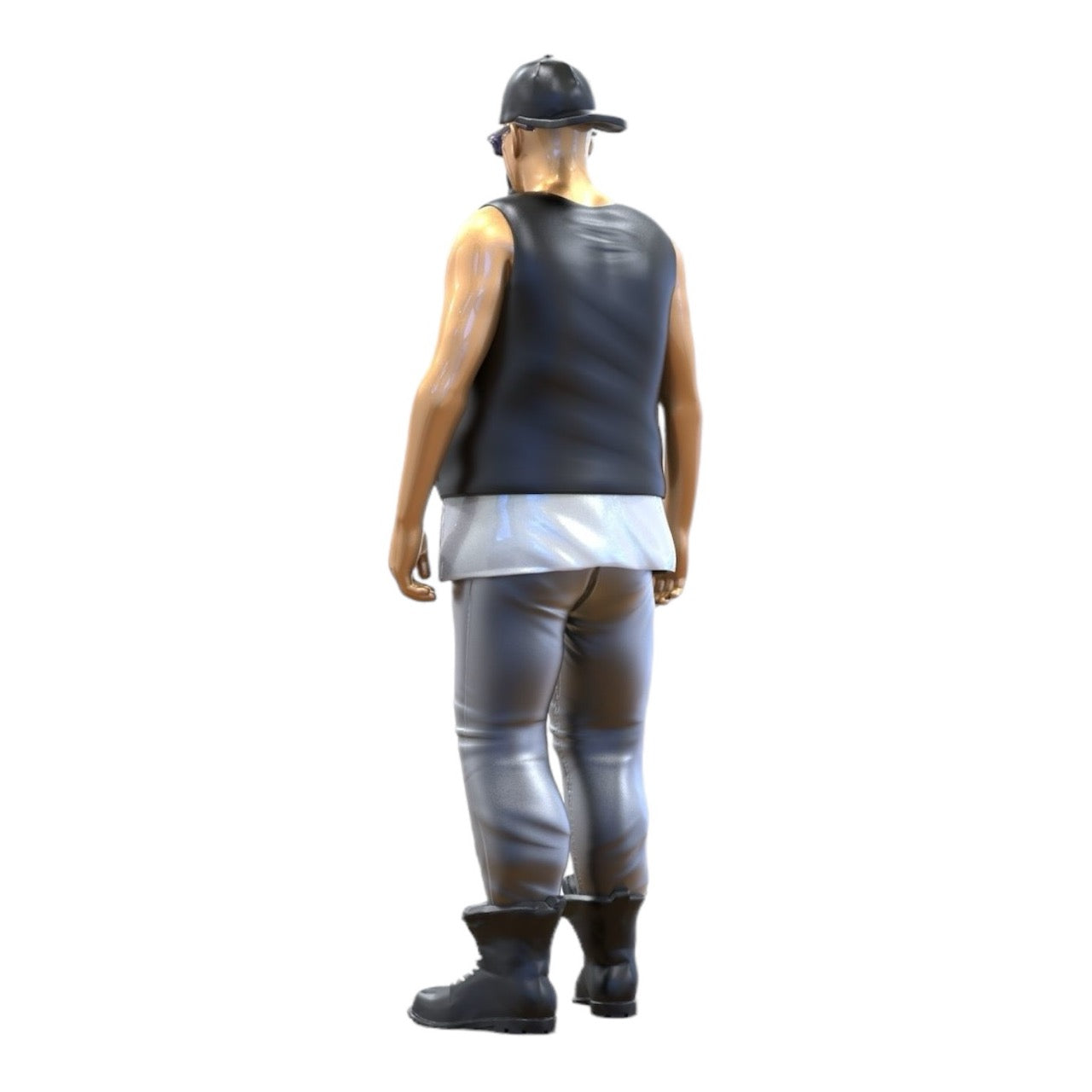 Miniatuurfiguur: Biker/Bende Lid met Vest en Zonnebril (Nr. 285)