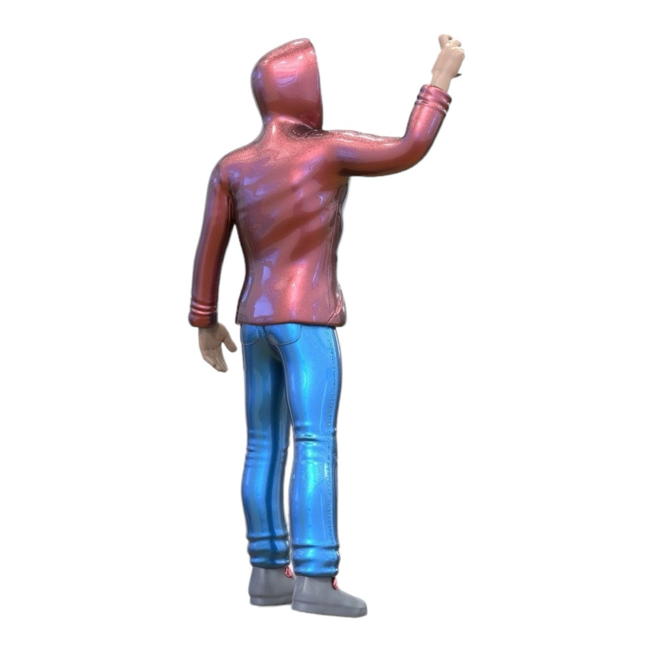 Miniatuurfiguur: Jongere Spuiter - Jonge Man met Hoodie en Graffiti Spuitbus (Nr. 286)