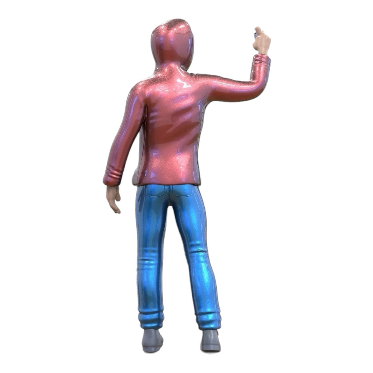 Productafbeelding 6 van 6: Miniatuurfiguur: Jongere Spuiter - Jonge Man met Hoodie en Graffiti Spuitbus (Nr. 286)