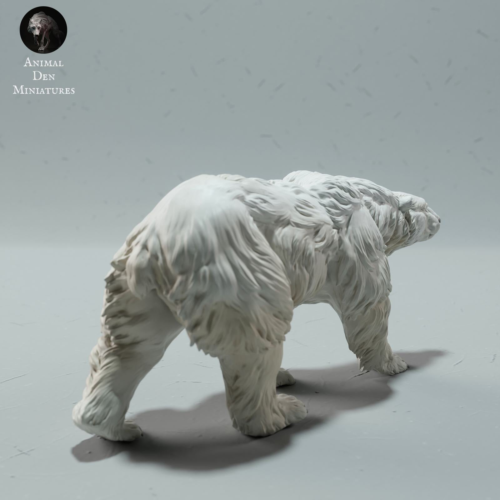 Productfoto Dier Figuur Diorama, Modelbouw: 0: Wilde Dier Figuur: lopende IJsbeer – Polar Bear (Ref 01_01_24)