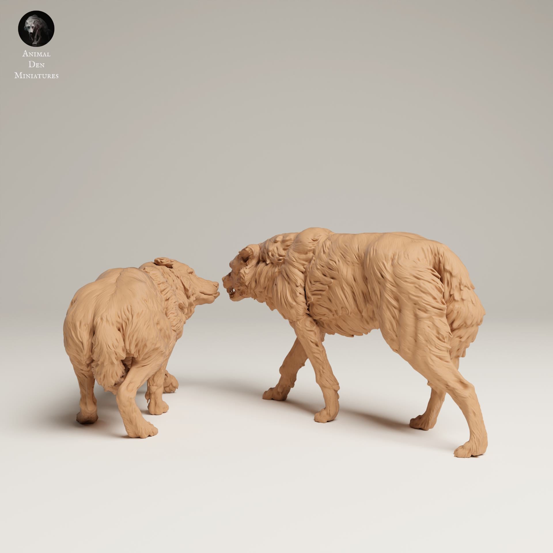 Productfoto Dierfiguur Diorama, Modelbouw: 0: Wilde Dierfiguur: Agressieve Grijze Wolf (Ref 25_06_09)