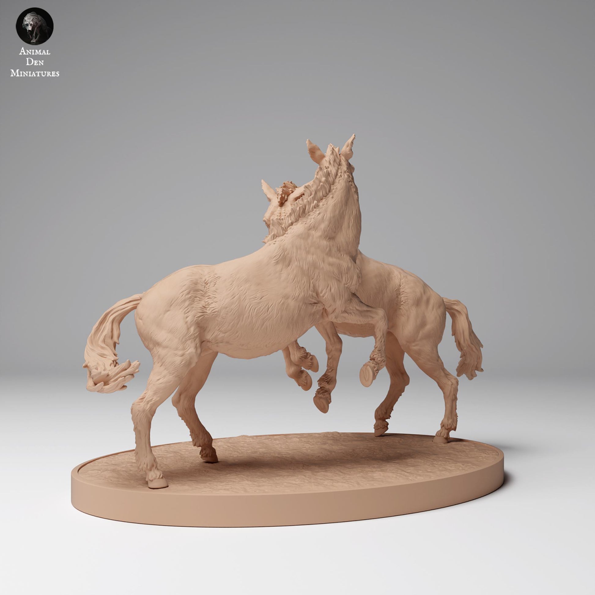 Productfoto Dierfiguur Diorama, Modelbouw: 0: Wilde Dierfiguur: vechtende Przewalski-paarden (Ref 24_12_02)